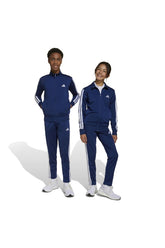 Adidas Performance Tuta Completa Bambino Tre Strisce Blu