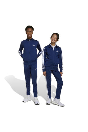 Adidas Performance Tuta Completa Bambino Tre Strisce Blu
