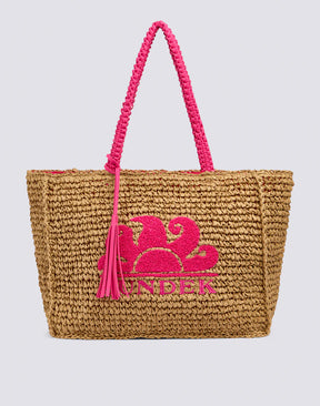 Sundek SUNDEK Borsa Da Mare Shopping Bag Intrecciata a Rosa - Borsa - Tommaseo Clothing