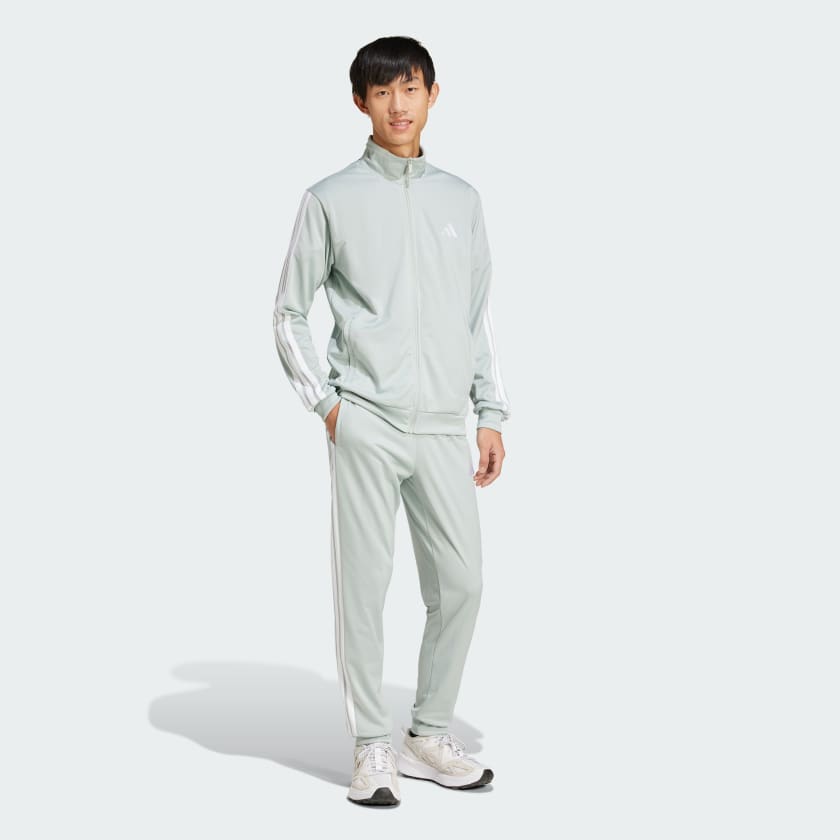 ADIDAS Tuta Acetata Con Zip Senza Cappuccio Grigio 2025/2026