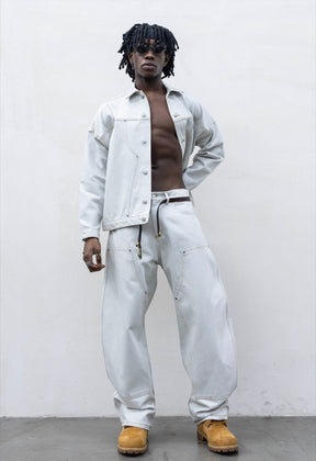 PRESENT DAY Coordinato In Jeans Chiaro Over Size