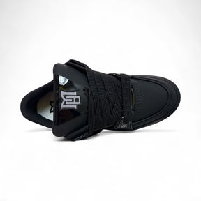 BRIAN MILLS Sneakers in Pelle e Pelle Lucida Made in Italy Mod. Nera