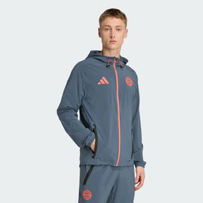 ADIDAS Tuta Bayern Monaco In Microfibra Grigia/Arancione