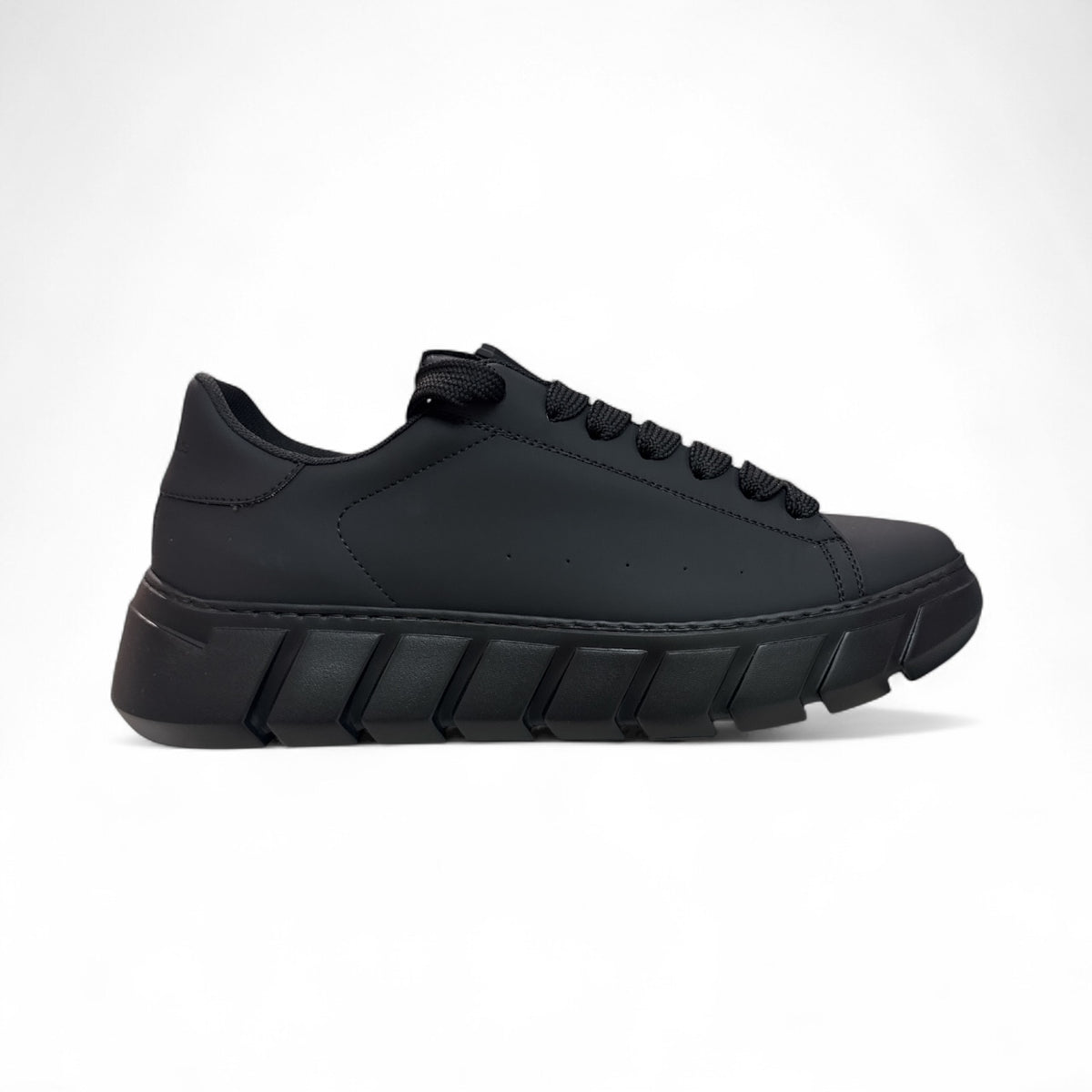 BRIAN MILLS Sneakers in Pelle Made in Italy Suola Alta Nera