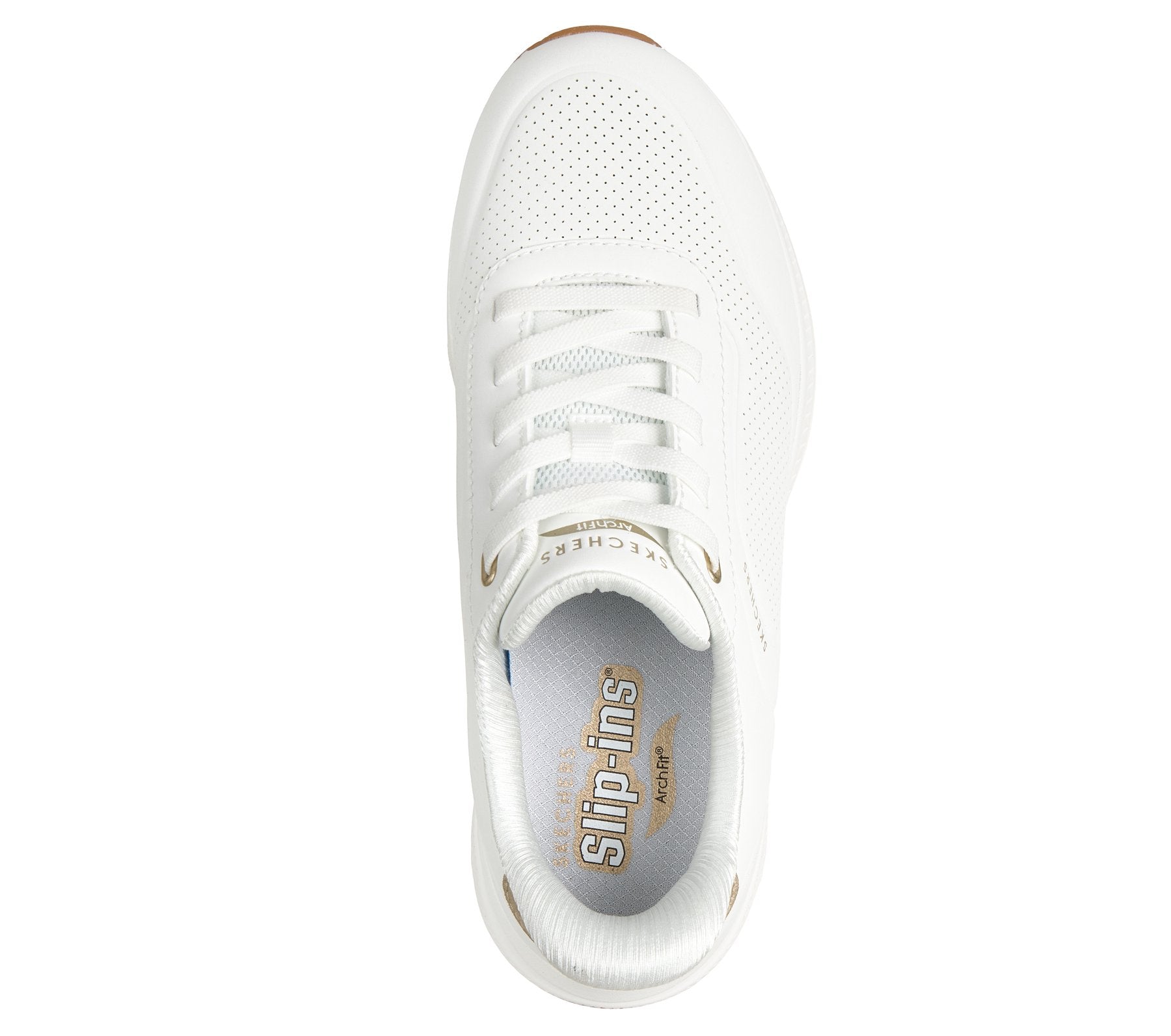 190177/WHT Skechers Donna Slip Ins Arch Fit Bianche 26/27