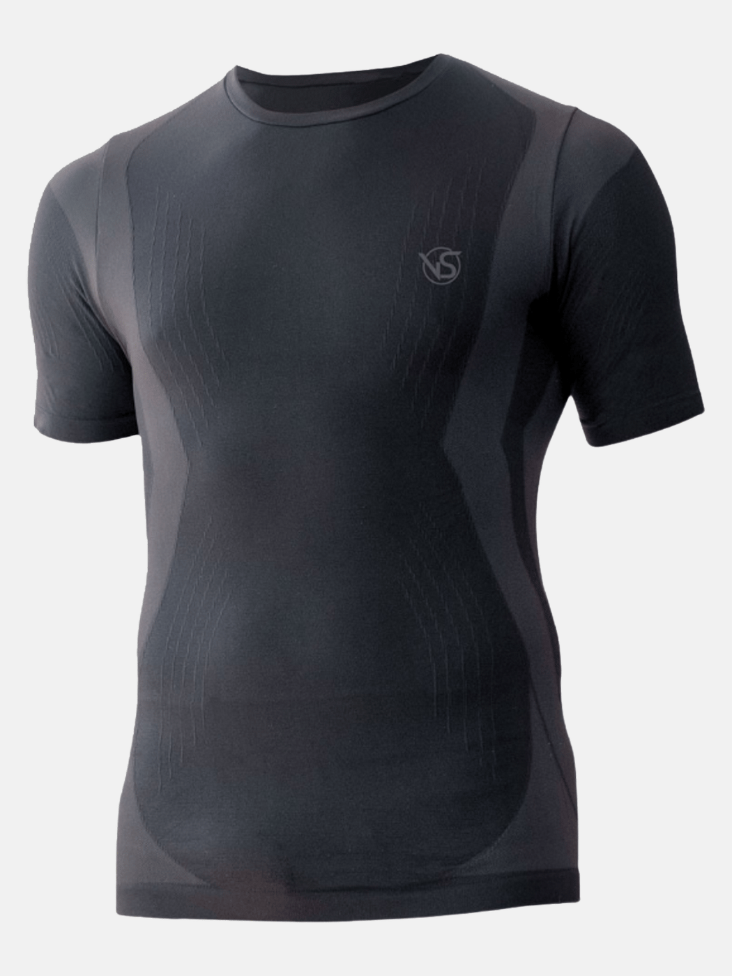 VIVASPORT T-Shirt Termica a Maniche Corte SENIOR Nero