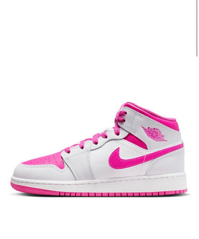 AIR JORDAN 1 Mid Bianco/Rosa