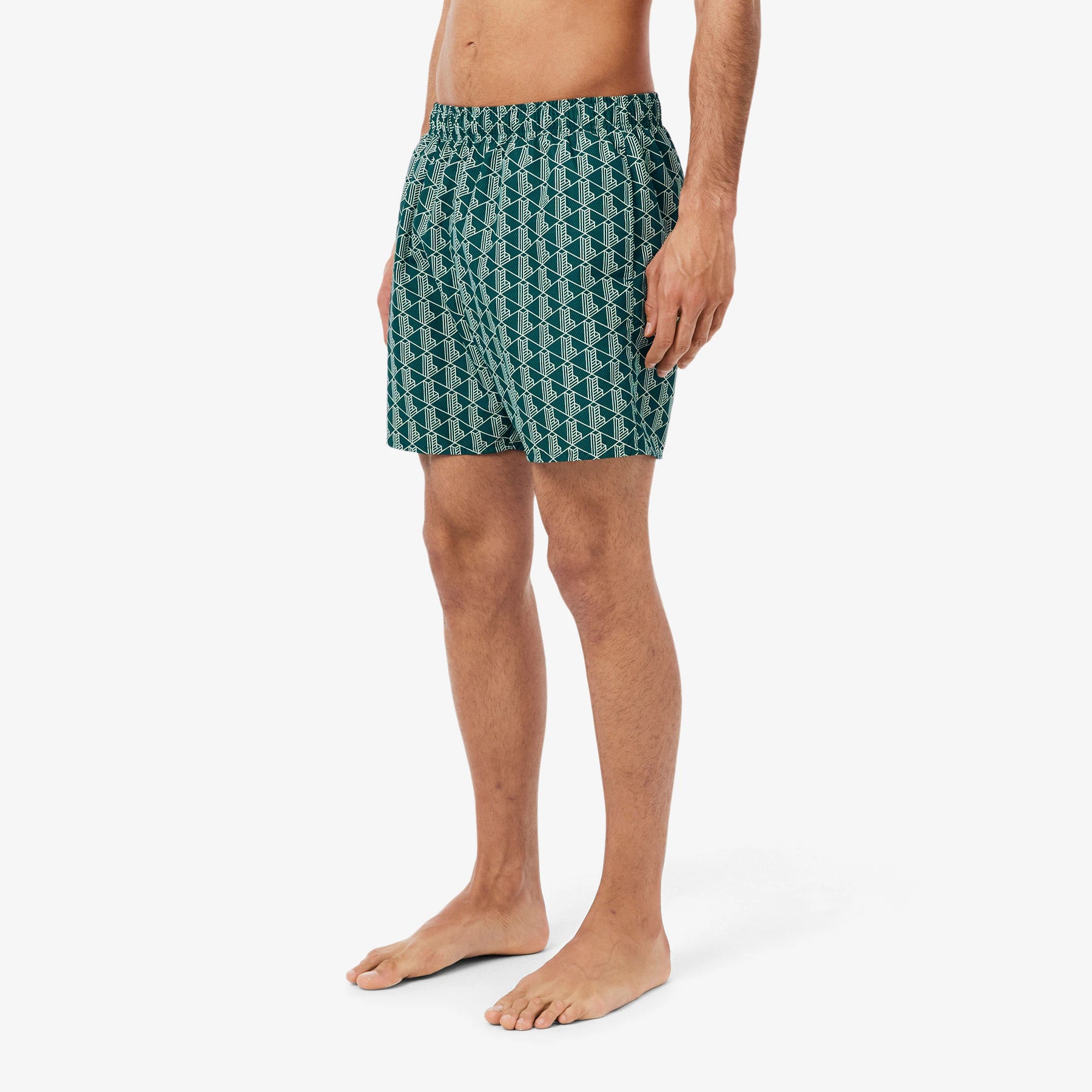 LACOSTE Costume Monogram Verde Petrolio