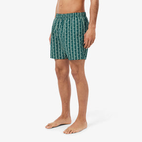 LACOSTE Costume Monogram Verde Petrolio