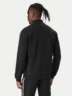 EMPORIO ARMANI Tuta Completa In Cotone Con Zip Senza Cappuccio Con Dettagli Beige Nera