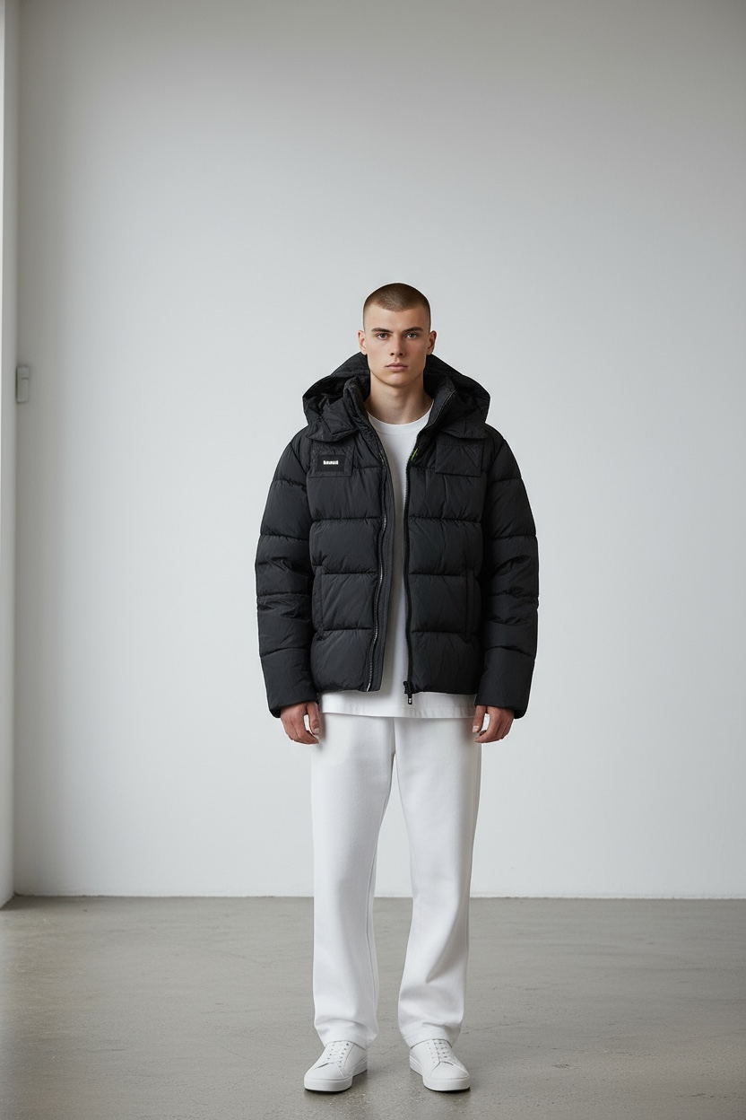 DISCLAIMER Giubbotto Piumino Invernale Nero