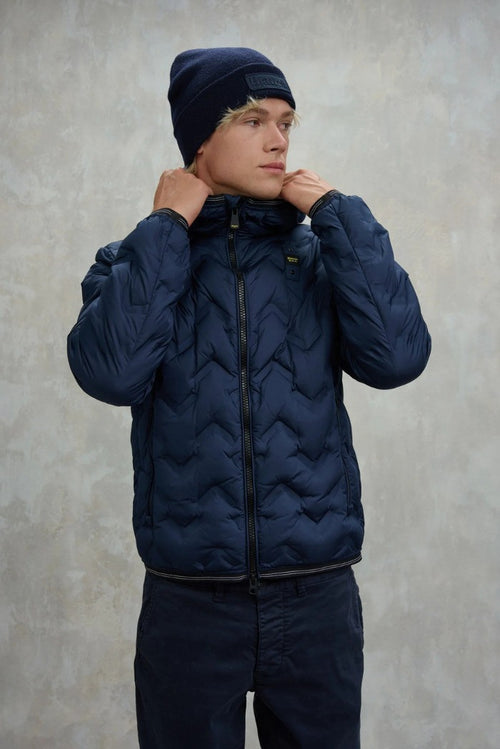 BLAUER Giubbotto Piumino Uomo Invernale Termosaldato Blu