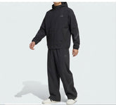 ADIDAS Tuta Completa Con Zip e Cappuccio Nero
