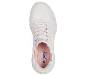 117391 WHT SKECHERS Slip Ins Bobs B Hi Linear Force Bianco SS26