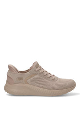 117497 NTGD Skechers Slip-Ins Bobs Squad Chaos Sneaker Donna Marrone Chiaro