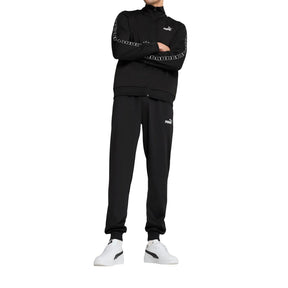 PUMA Tuta Completa Con Zip Acetata Con Logo Sulle Maniche Nero