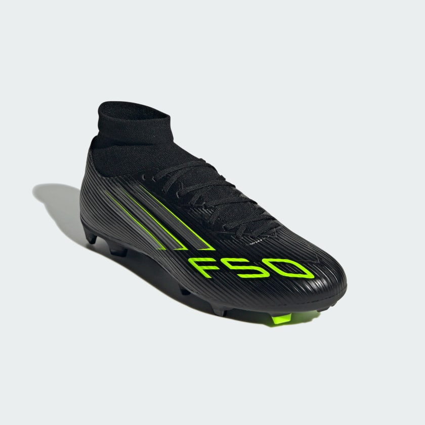 Adidas F50 Club Sneaker Uomo Nero Fluo Colletto Metà Altezza