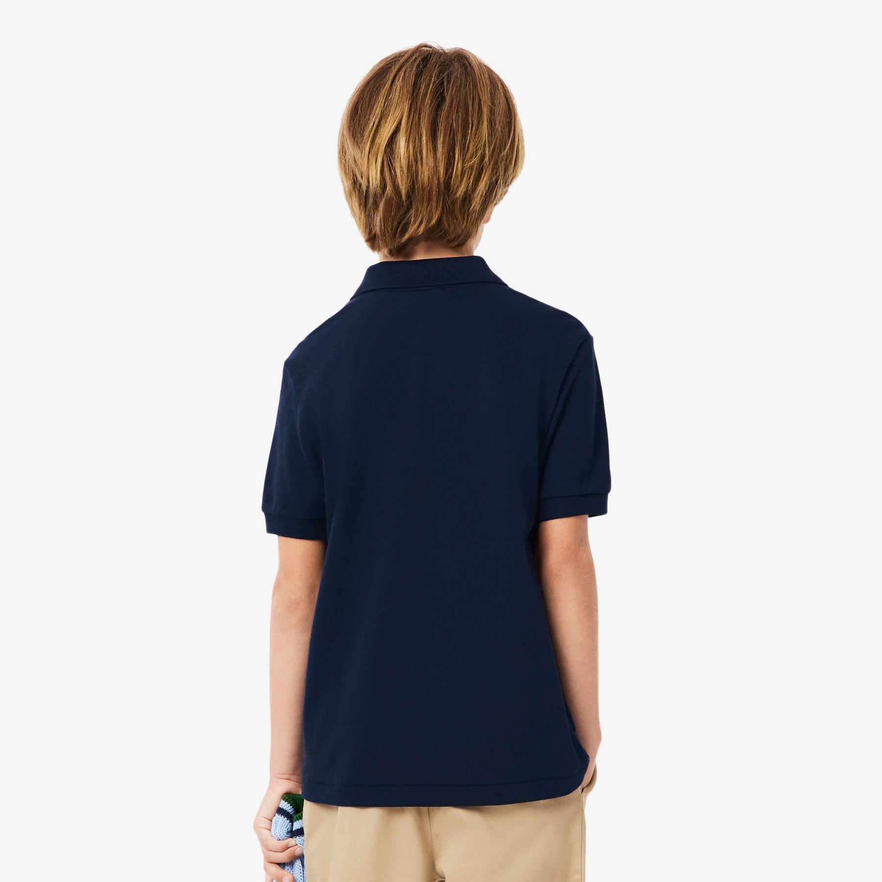 LACOSTE Polo In Cotone Piqué Bambino/Bambina Basic Blu