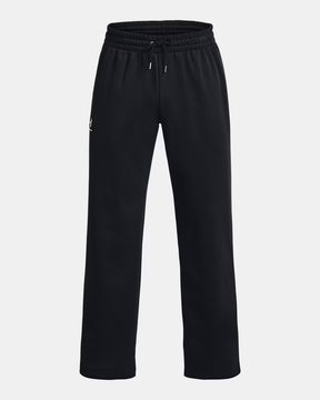 UNDER ARMOUR Pantaloni In Cotone Fleece Nero