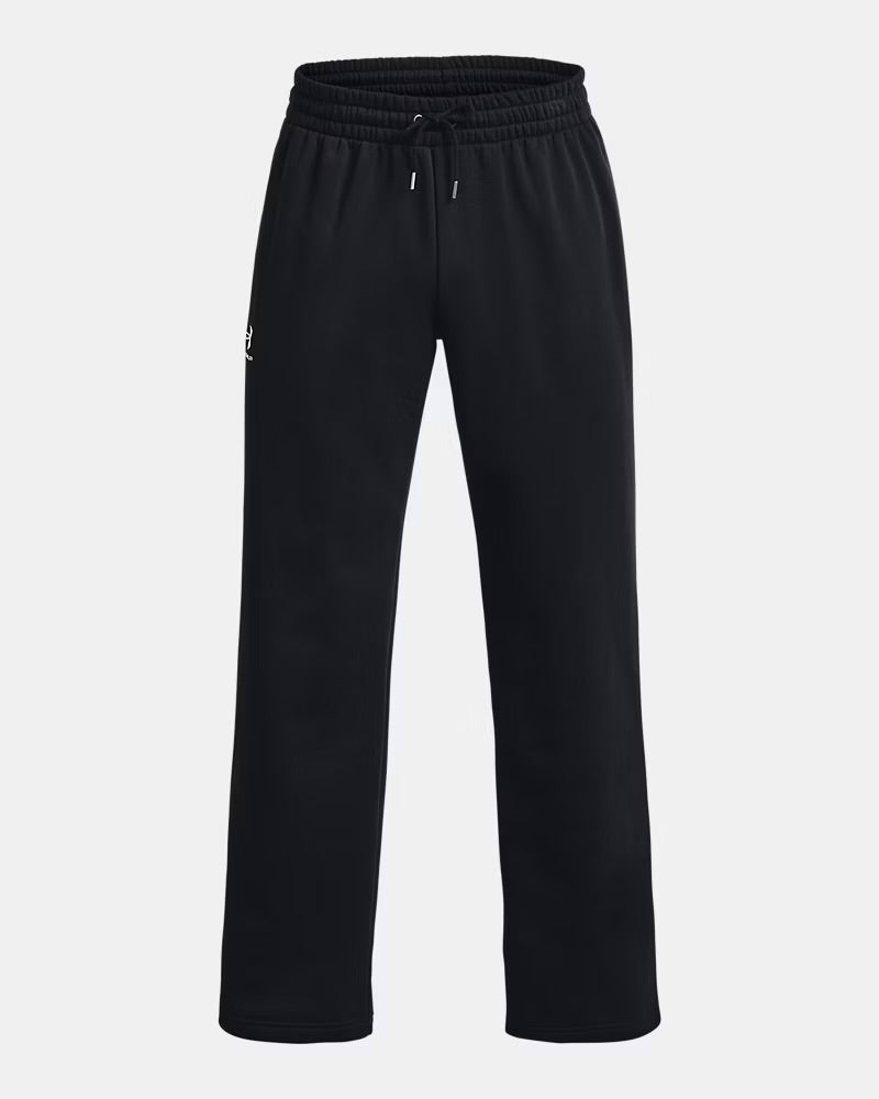 UNDER ARMOUR Pantaloni In Cotone Fleece Nero