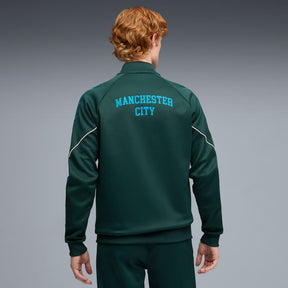 PUMA Tuta Completa Manchester City Acetata Con Zip Verde
