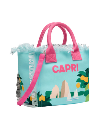 SAINT BARTH Borsa a Mano Colette Capri Turchese