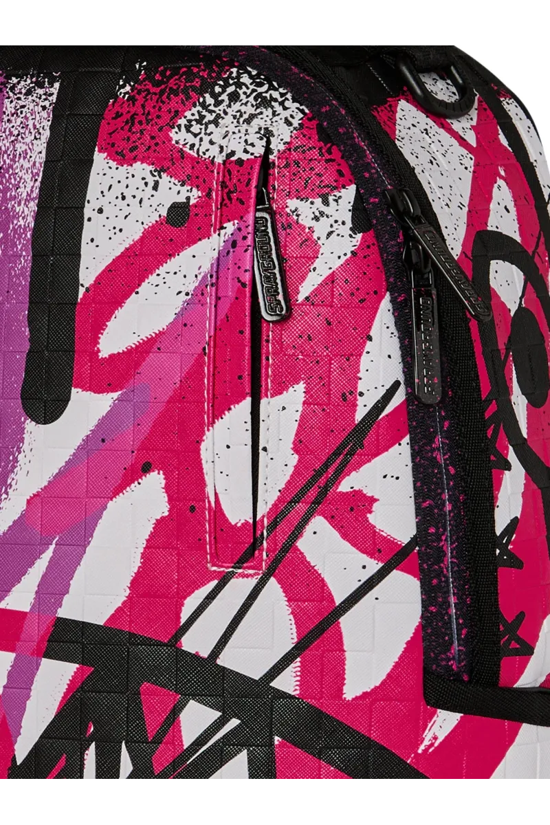 SPRAYGROUND Zaino GRAFF MAYHEM RMX Bianco Multicolor