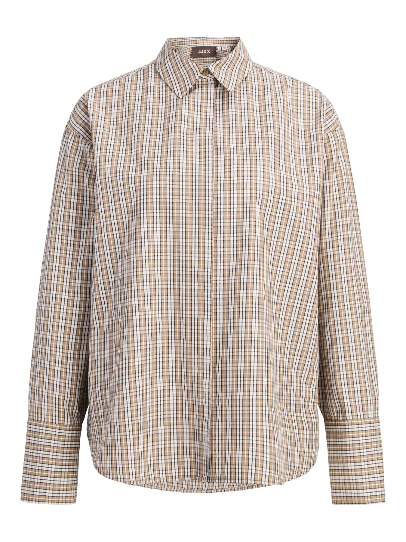 JJXX Donna Jxcaro Camicia A Quadri beige  AW26