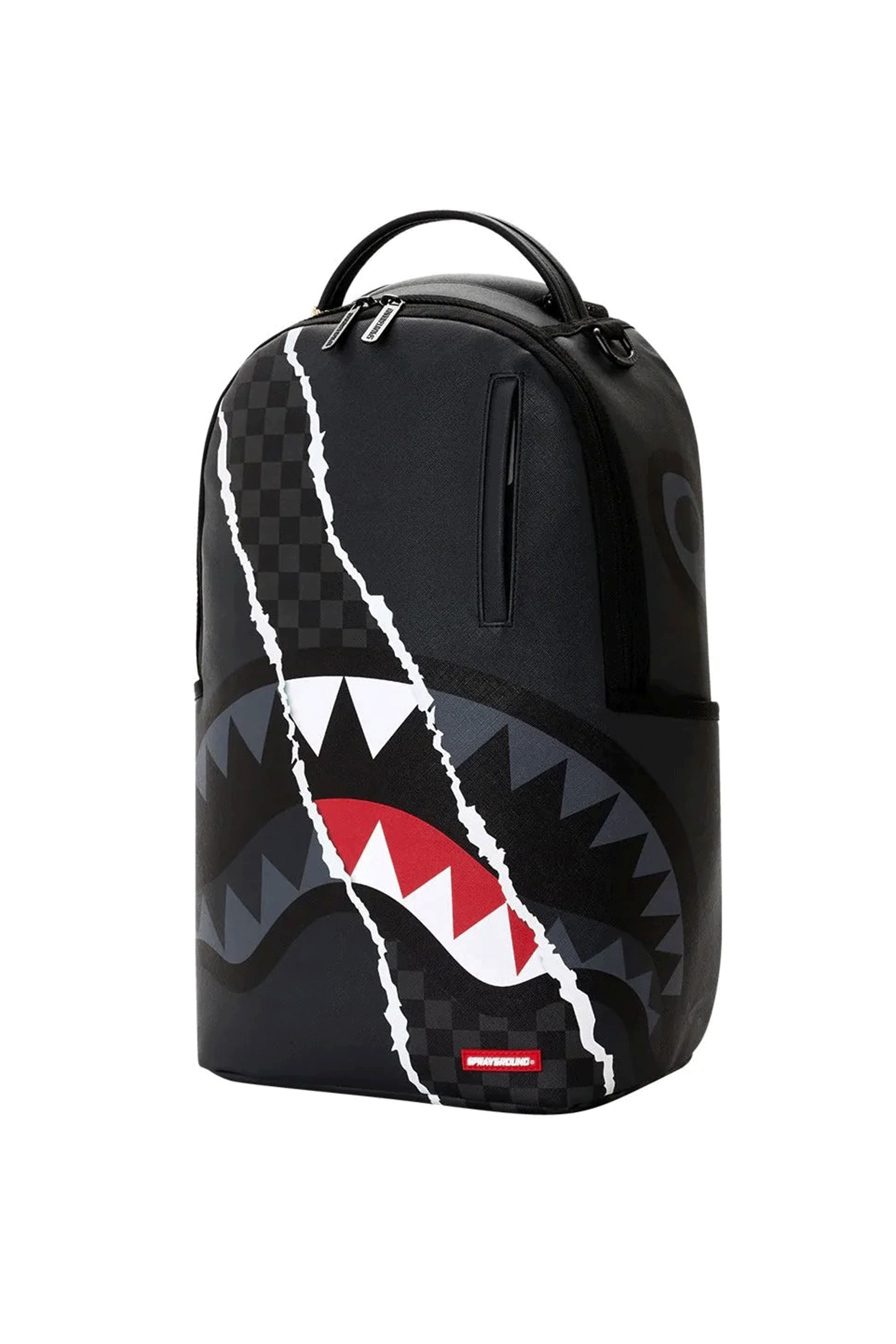 SPRAYGROUND Zaino  Center Rip Revealing Gray Check Nero