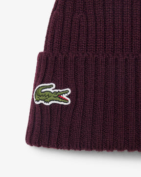 LACOSTE Berretto In Lana Bordeux