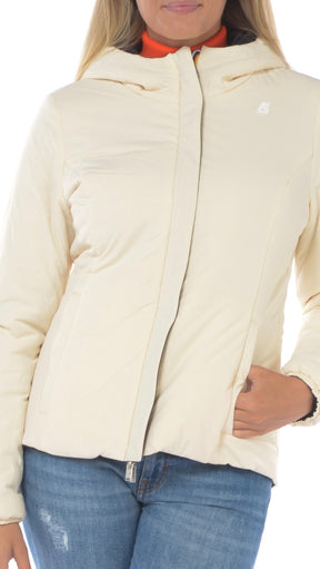 K-WAY DONNA GIUBBOTTO LYLY WARM DOUBLE FACE BLACKP-BEIGE E