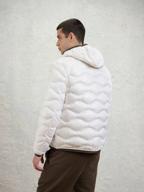 BLAUER Giubbotto Uomo Piumino Invernale Ondulato Bianco