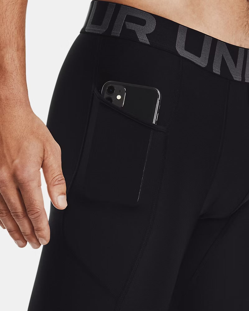 UNDER ARMOUR Leggins Da Uomo HeatGear Compression Nero