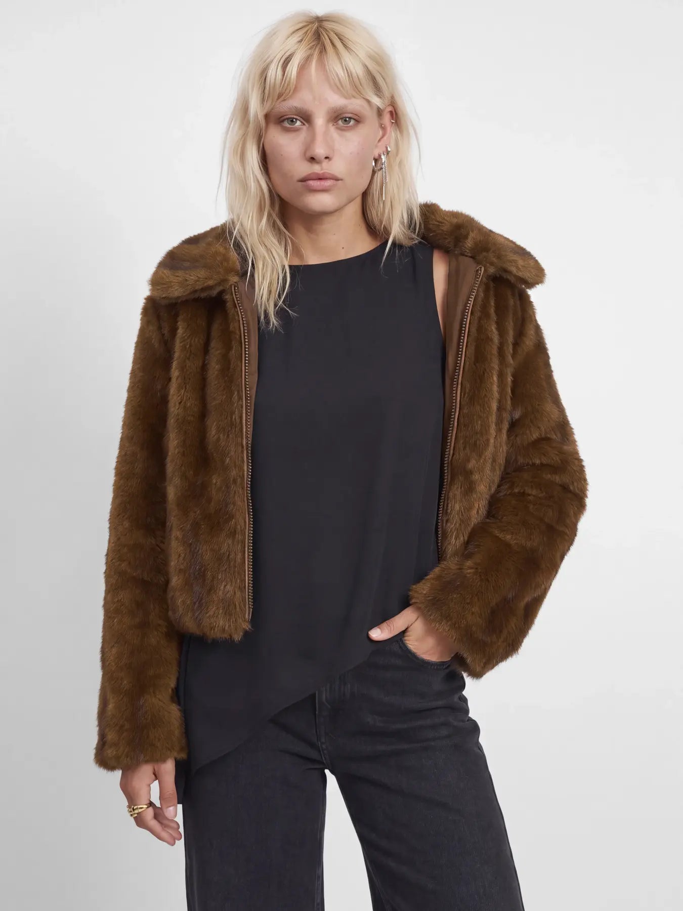 JJXX JXTANIA Pelliccia Marrone Donna AW26