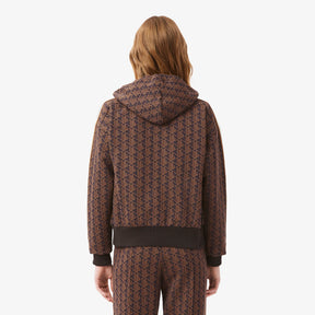 LACOSTE Tuta Monogram Donna Marrone\Viola
