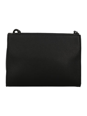 COUNTY OF MILAN MARCELO BURLON Pochette In Ecopelle Con Stampa Ali Verdi Nero