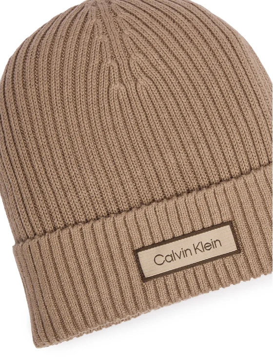CALVIN KLEIN Berretto In Lana Unisex Beige