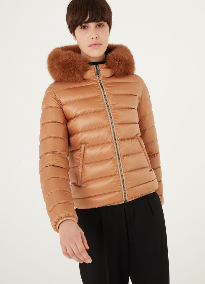 COLMAR DONNA GIUBBOTTO CORTO CON PELLICCIA OCRA