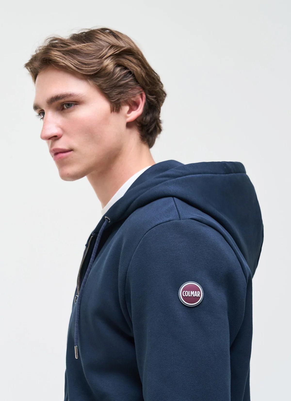 COLMAR Felpa Con Zip e Cappuccio Blu