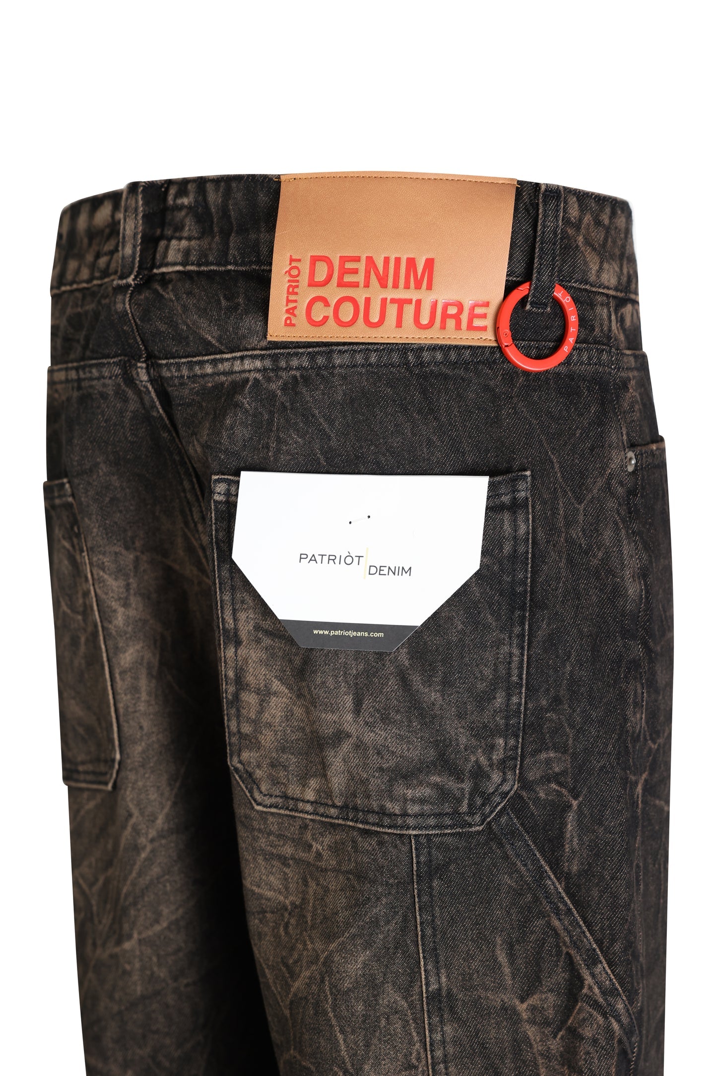 PATRIÒT Jeans Baggy Loose Fit Carpenter Nero Sabbiato