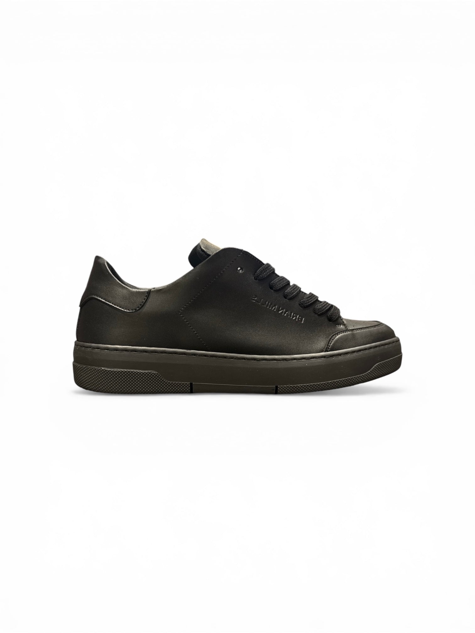 BRIAN MILLS Sneaker In Pelle Total Black SS26