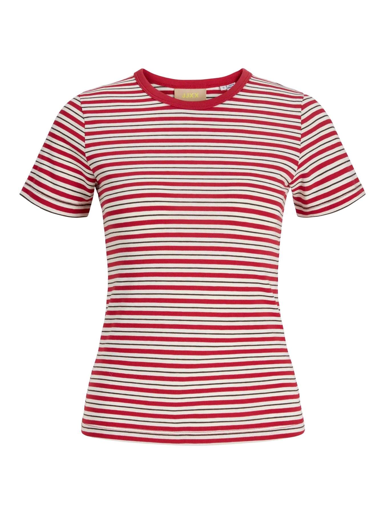 JJXX JXGIGI T-SHIRT A RIGHE ROSSA DONNA
