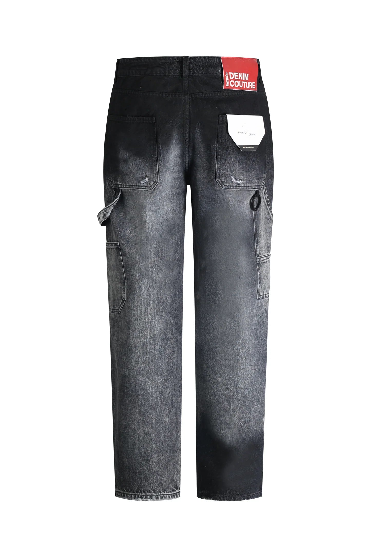 PATRIÒT Jeans Baggy Loose Fit Carpenter Nero Sfumato