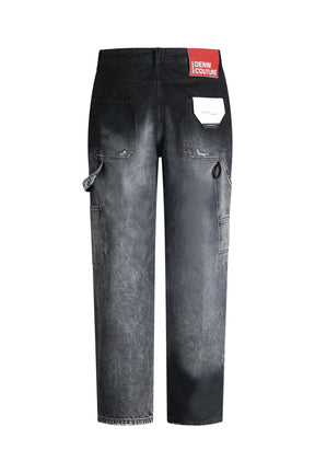 PATRIÒT Jeans Baggy Loose Fit Carpenter Nero Sfumato