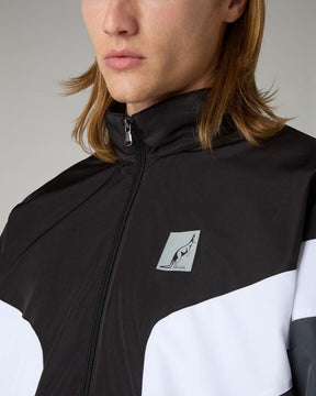 AUSTRALIAN Tuta Smash Nocturna Leggera In Microfibra Con Zip Nero/Bianco