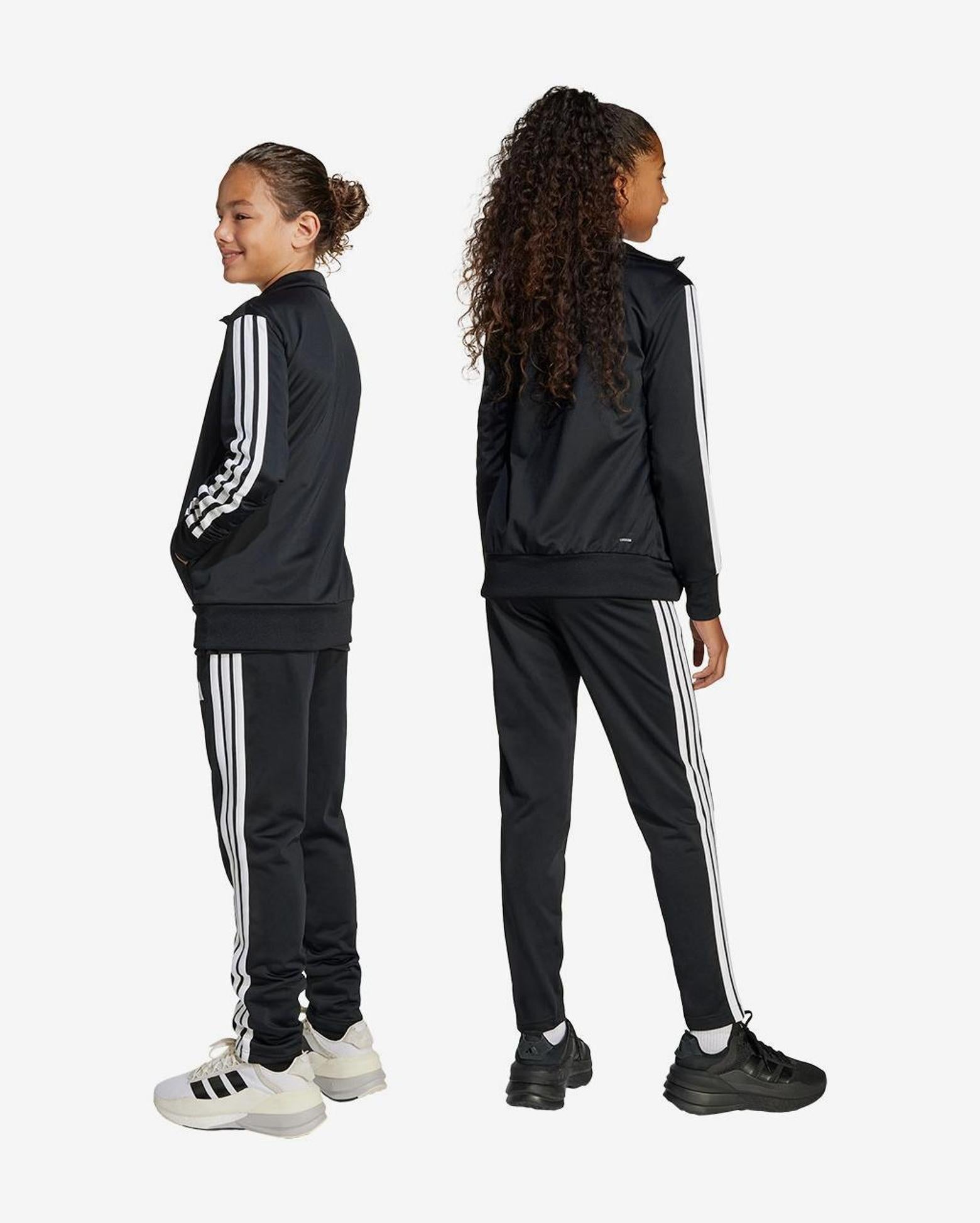 Adidas Performance Tuta Completa Bambino Tre Strisce Nera