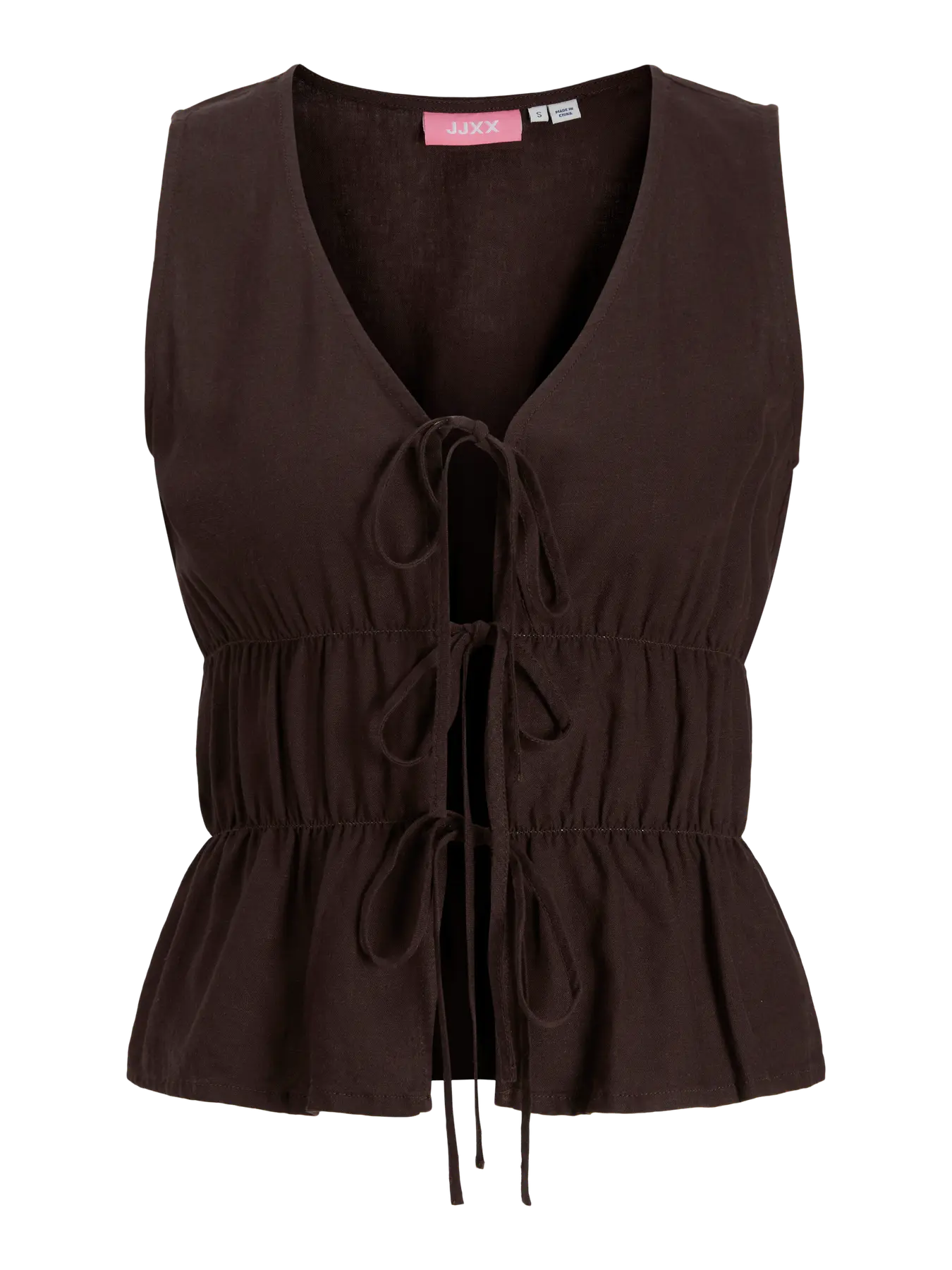 JJXX DONNA JXALMIRA COORDINATO CANOTTA/PANTALONE MARRONE SS26