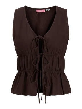 JJXX DONNA JXALMIRA COORDINATO CANOTTA/PANTALONE MARRONE SS26