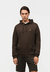 LYLE&SCOTT Felpa Con Cappuccio In Cotone Marrone