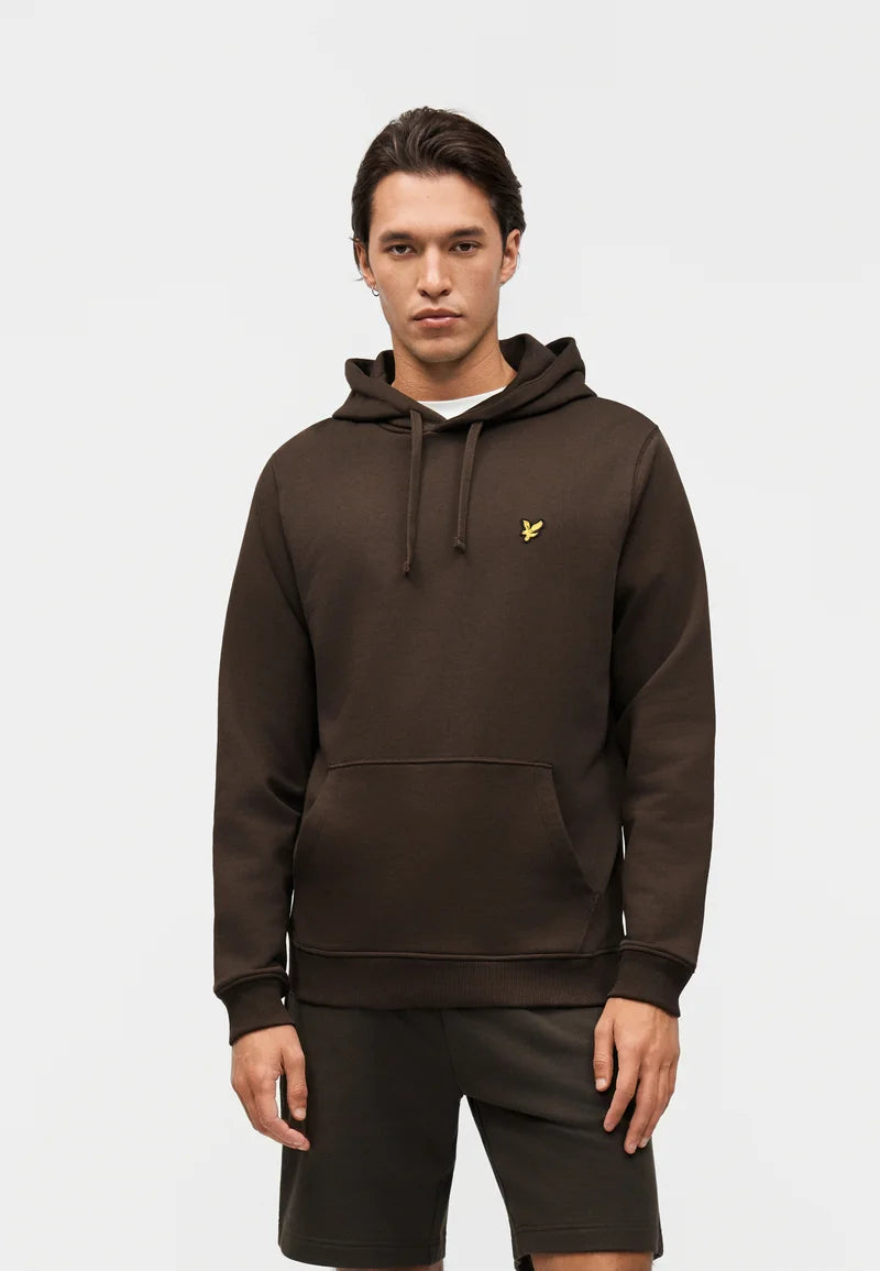LYLE&SCOTT Felpa Con Cappuccio In Cotone Marrone